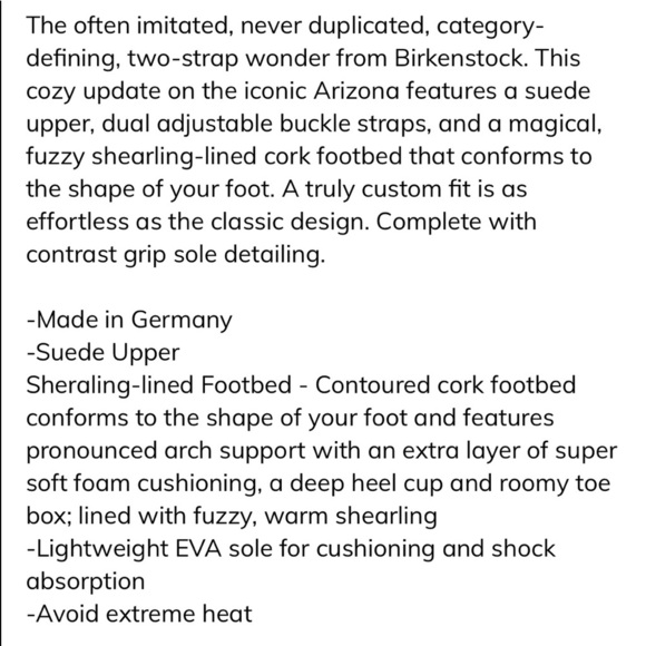 NWT Birkenstock Arizona Shearling Suede Leather Size 9 Mink Suede. - Picture 4 of 16